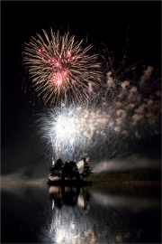 Fireworks over Dunning Lake