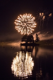 Fireworks over Chimney Island - Farmington, CT