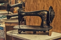 My Grandfather's Leather Sewing Machine